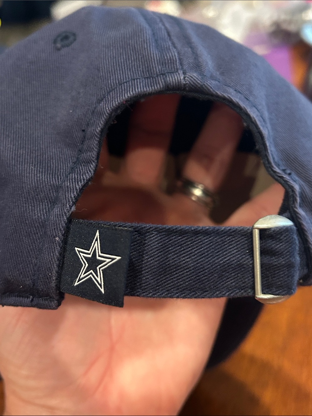 Dallas Cowboys Authentic MENS Navy OSFM Cap - Picture 5 of 8